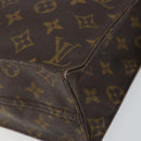 LOUIS VUITTON Monogram Sac Plat Hand Bag M51140 LV Auth 148111-12