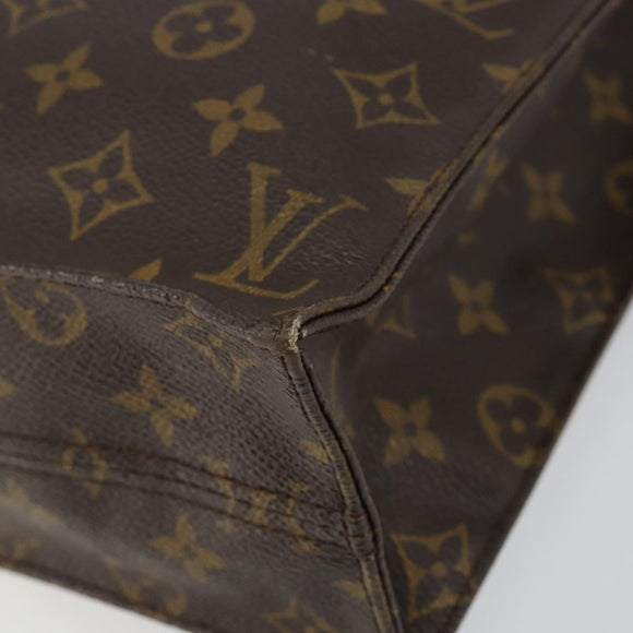 LOUIS VUITTON Monogram Sac Plat Hand Bag M51140 LV Auth 148111