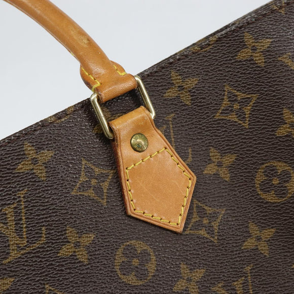 LOUIS VUITTON Monogram Sac Plat Hand Bag M51140 LV Auth 148111