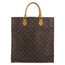 LOUIS VUITTON Monogram Sac Plat Hand Bag M51140 LV Auth 148111-2