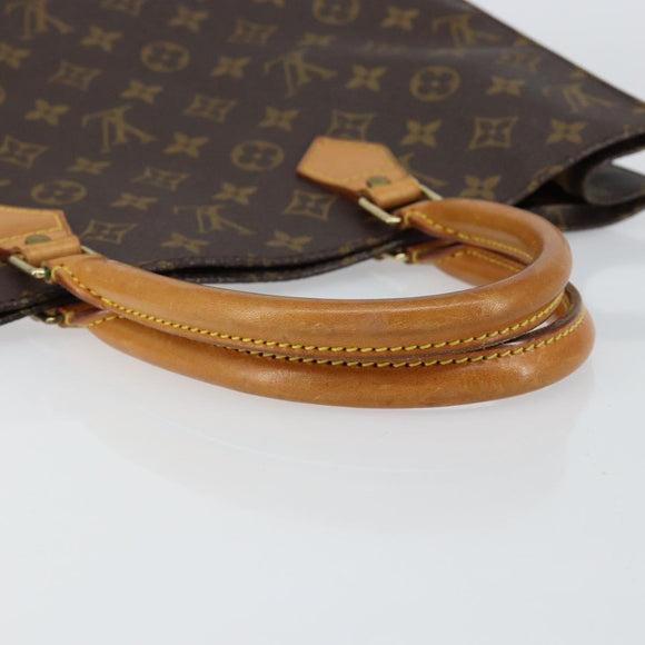 LOUIS VUITTON Monogram Sac Plat Hand Bag M51140 LV Auth 148111