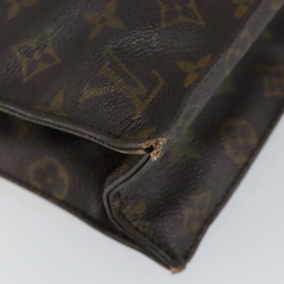 LOUIS VUITTON Monogram Sac Plat Hand Bag M51140 LV Auth 148112