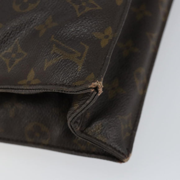 LOUIS VUITTON Monogram Sac Plat Hand Bag M51140 LV Auth 148112