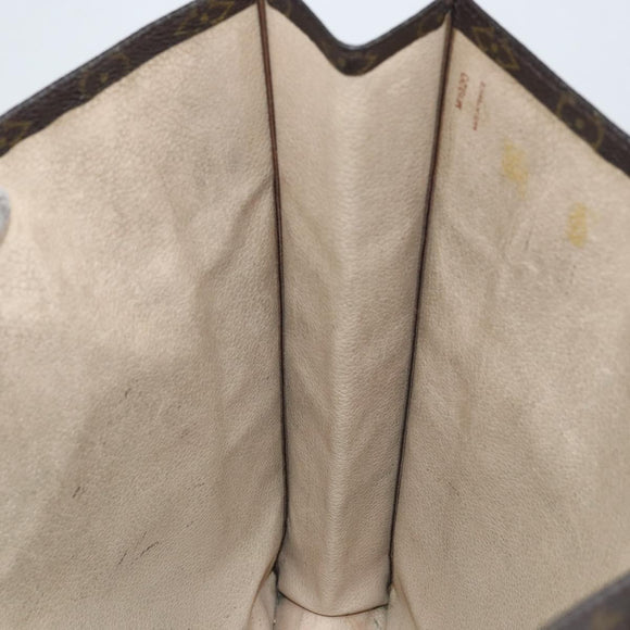 LOUIS VUITTON Monogram Sac Plat Hand Bag M51140 LV Auth 148112