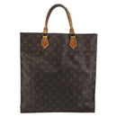 LOUIS VUITTON Monogram Sac Plat Hand Bag M51140 LV Auth 148112-2