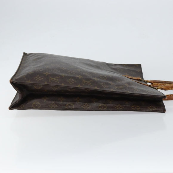 LOUIS VUITTON Monogram Sac Plat Hand Bag M51140 LV Auth 148112