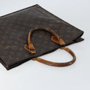 LOUIS VUITTON Monogram Sac Plat Hand Bag M51140 LV Auth 148112-6