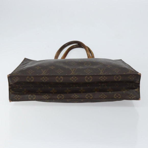 LOUIS VUITTON Monogram Sac Plat Hand Bag M51140 LV Auth 148112
