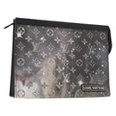 LOUIS VUITTON Monogram Galaxy Pochette Voyage MM Bag Gray M44448 LV Auth 148119-1
