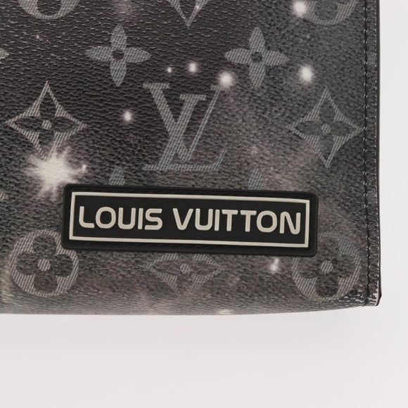 LOUIS VUITTON Monogram Galaxy Pochette Voyage MM Bag Gray M44448 LV Auth 148119