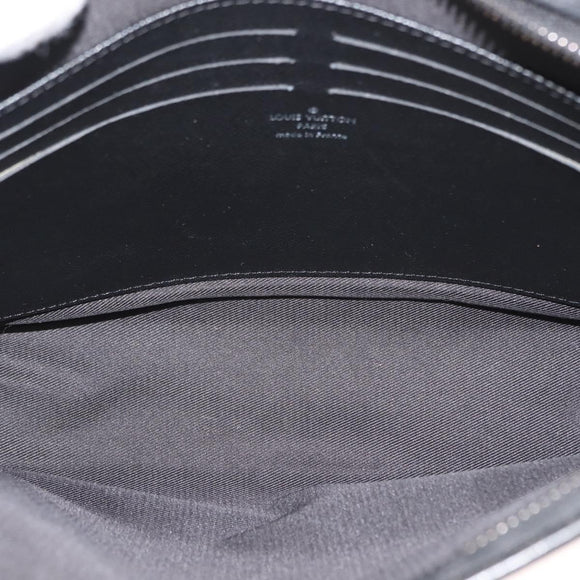 LOUIS VUITTON Monogram Galaxy Pochette Voyage MM Bag Gray M44448 LV Auth 148119