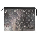 LOUIS VUITTON Monogram Galaxy Pochette Voyage MM Bag Gray M44448 LV Auth 148119-13