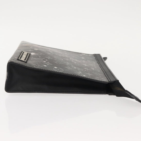 LOUIS VUITTON Monogram Galaxy Pochette Voyage MM Bag Gray M44448 LV Auth 148119