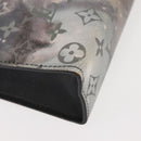 LOUIS VUITTON Monogram Galaxy Pochette Voyage MM Bag Gray M44448 LV Auth 148119-7