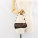 LOUIS VUITTON Monogram Papillon Pouch LV Auth 148120-21