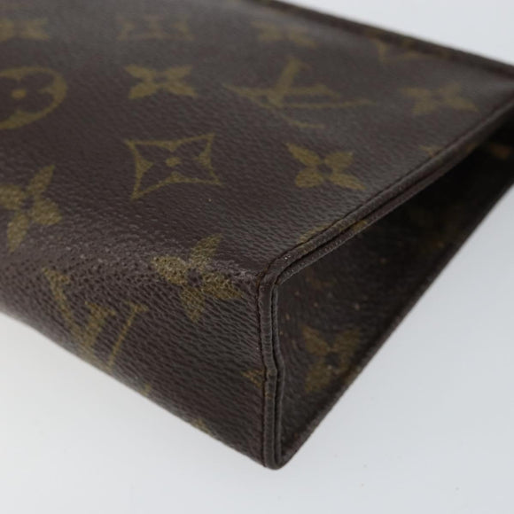 LOUIS VUITTON Monogram Poche Toilette 15 Pouch M47546 LV Auth 148123