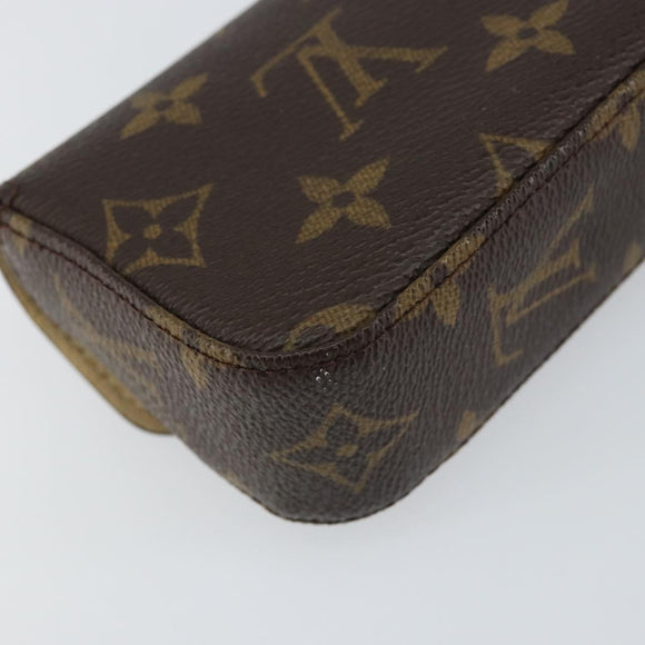 LOUIS VUITTON Monogram Pochette lagoon Glasses Case M60008 LV Auth 148124