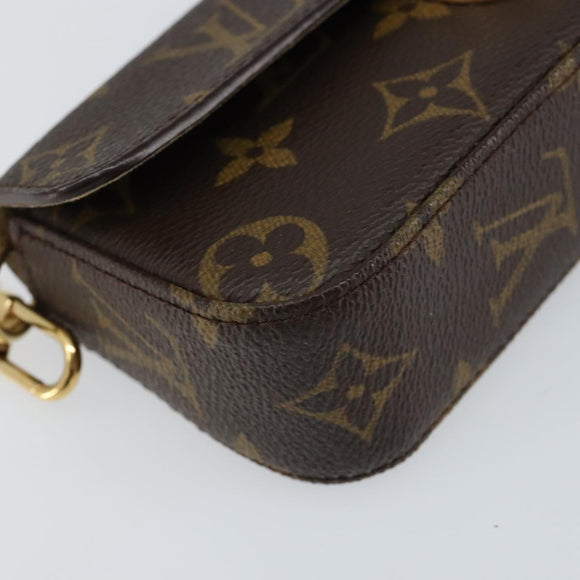 LOUIS VUITTON Monogram Pochette lagoon Glasses Case M60008 LV Auth 148124