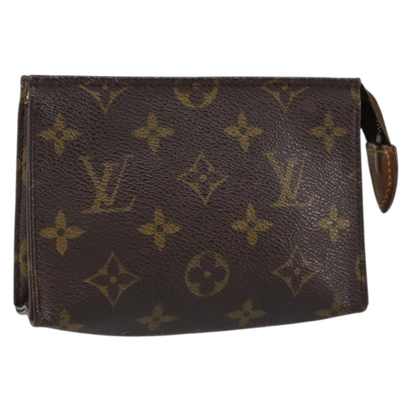 LOUIS VUITTON Monogram Poche Toilette 15 Pouch M47546 LV Auth 148126