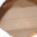 LOUIS VUITTON Monogram Vernis Reade PM Hand Bag Beige M91334 LV Auth 148128-11