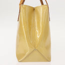 LOUIS VUITTON Monogram Vernis Reade PM Hand Bag Beige M91334 LV Auth 148128-4