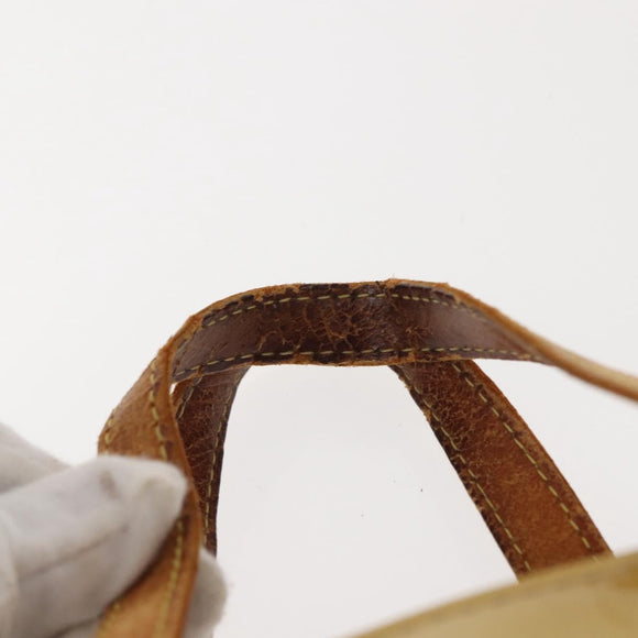 LOUIS VUITTON Monogram Vernis Reade PM Hand Bag Beige M91334 LV Auth 148128