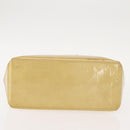 LOUIS VUITTON Monogram Vernis Reade PM Hand Bag Beige M91334 LV Auth 148128-5