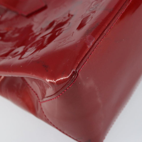 LOUIS VUITTON Monogram Vernis Wilshire PM Bag Pomme D'amour M93642 Auth 148130