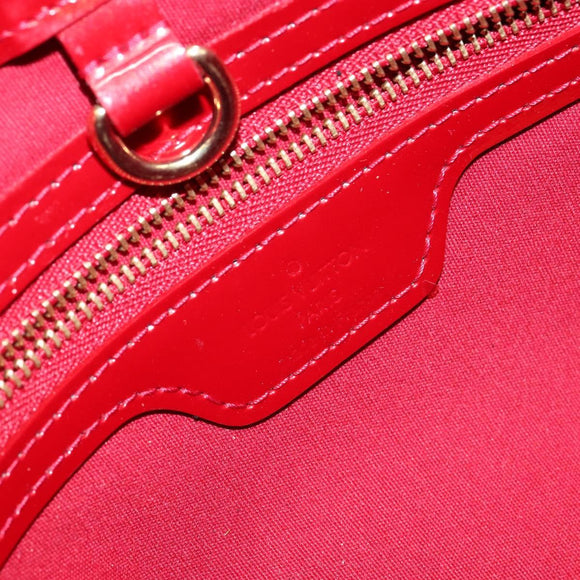 LOUIS VUITTON Monogram Vernis Wilshire PM Bag Pomme D'amour M93642 Auth 148130