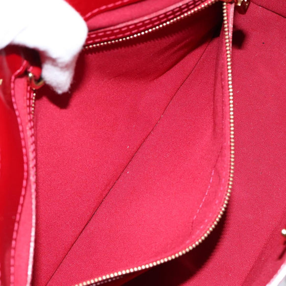 LOUIS VUITTON Monogram Vernis Wilshire PM Bag Pomme D'amour M93642 Auth 148130