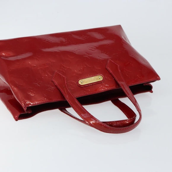 LOUIS VUITTON Monogram Vernis Wilshire PM Bag Pomme D'amour M93642 Auth 148130