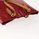 LOUIS VUITTON Monogram Vernis Brentwood Bag Pomme D'amour M91989 LV Auth 148132-6