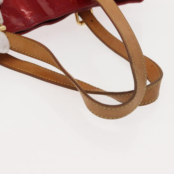 LOUIS VUITTON Monogram Vernis Brentwood Bag Pomme D'amour M91989 LV Auth 148132