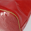 LOUIS VUITTON Monogram Vernis Houston Hand Bag Red M91092 LV Auth 148133-17