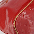 LOUIS VUITTON Monogram Vernis Houston Hand Bag Red M91092 LV Auth 148133-18