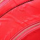 LOUIS VUITTON Monogram Vernis Houston Hand Bag Red M91092 LV Auth 148133-21