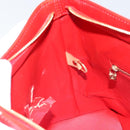 LOUIS VUITTON Monogram Vernis Houston Hand Bag Red M91092 LV Auth 148133-23