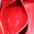 LOUIS VUITTON Monogram Vernis Houston Hand Bag Red M91092 LV Auth 148133-10