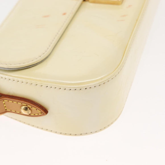 LOUIS VUITTON Monogram Vernis Malibu Street Bag Perle M91507 LV Auth 148134