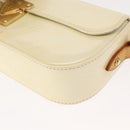 LOUIS VUITTON Monogram Vernis Malibu Street Bag Perle M91507 LV Auth 148134-15