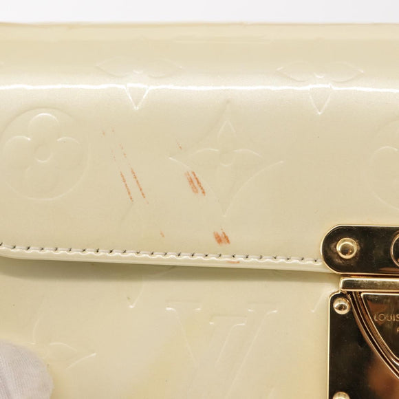 LOUIS VUITTON Monogram Vernis Malibu Street Bag Perle M91507 LV Auth 148134