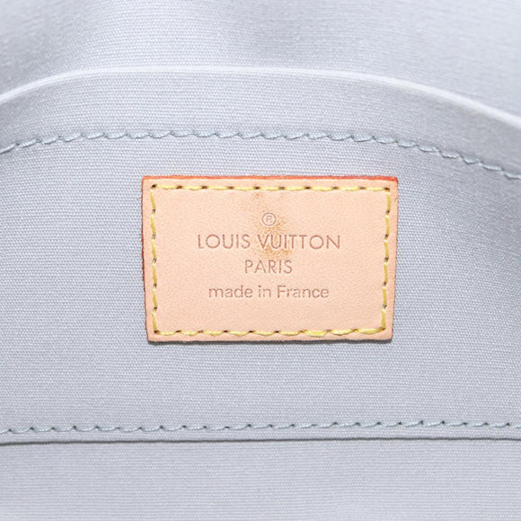 LOUIS VUITTON Monogram Vernis Malibu Street Bag Perle M91507 LV Auth 148134