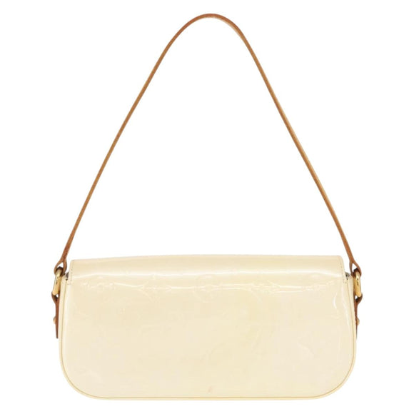 LOUIS VUITTON Monogram Vernis Malibu Street Bag Perle M91507 LV Auth 148134