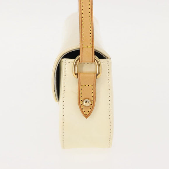 LOUIS VUITTON Monogram Vernis Malibu Street Bag Perle M91507 LV Auth 148134