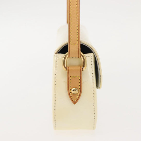 LOUIS VUITTON Monogram Vernis Malibu Street Bag Perle M91507 LV Auth 148134