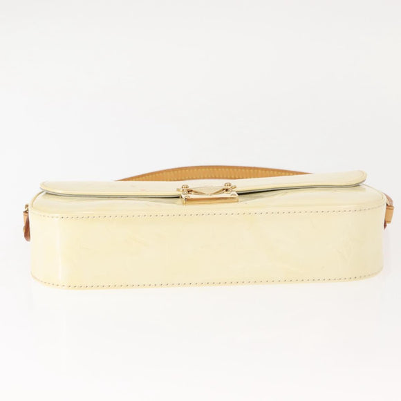 LOUIS VUITTON Monogram Vernis Malibu Street Bag Perle M91507 LV Auth 148134