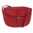 LOUIS VUITTON Epi Jeune Fille MM Shoulder Bag Red M52157 LV Auth 148136-1