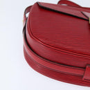 LOUIS VUITTON Epi Jeune Fille MM Shoulder Bag Red M52157 LV Auth 148136-14