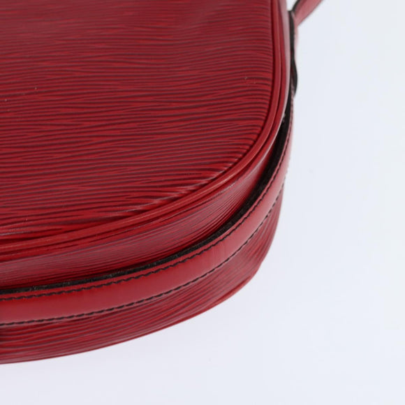 LOUIS VUITTON Epi Jeune Fille MM Shoulder Bag Red M52157 LV Auth 148136