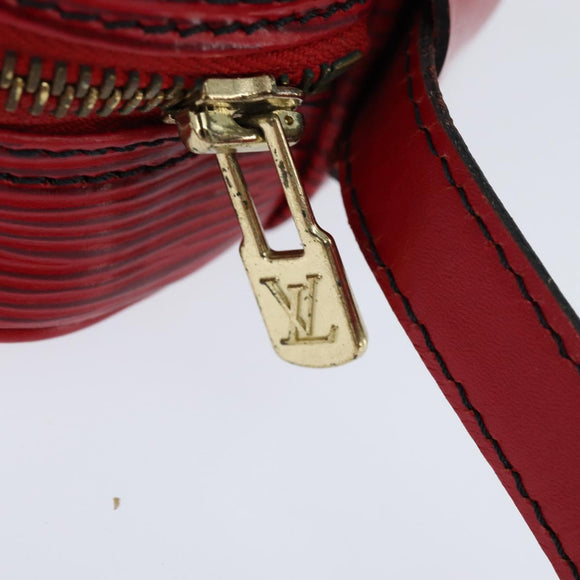LOUIS VUITTON Epi Jeune Fille MM Shoulder Bag Red M52157 LV Auth 148136